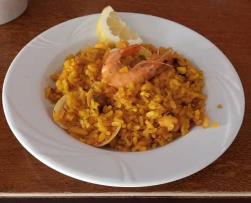 Paella de marisco