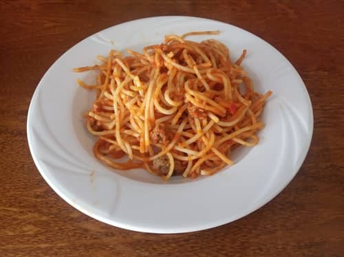 Espaguetti a la boloñesa